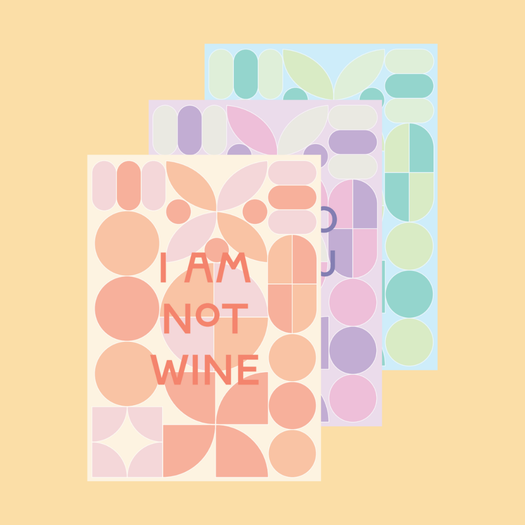 I AM NOT WINE POSTKARTEN SET